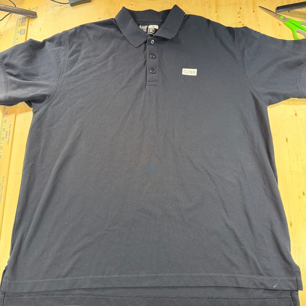 5.11 Tactical Mens XL Performance Polo Shirt Black Short Sleeve Piqu